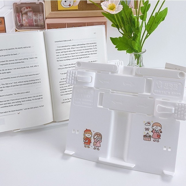 

JH8 Winzige Desktop Reading Book Stand Holder Adjustable Dudukan Penyangga Tatakan Buku utk Membaca