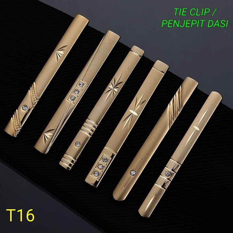 Penjepit Dasi Pria Tie Clip Jepit Dasi T16 Import Premium