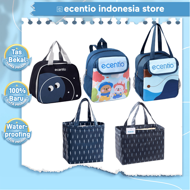 Ecentio Tas Bekal Makanan Lunch Bag Tas Bekal Tas Tempat Bekal Karakter Cooler Bag Makanan Anak