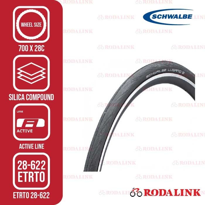 (Expert) Schwalbe Ban Sepeda Lugano II 700x28C Folded