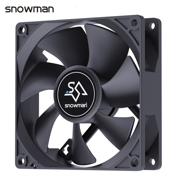 SNOWMAN 90mm 4 Pin PWM Fan 92mm Computer Case Fan Silent 9CM CPU