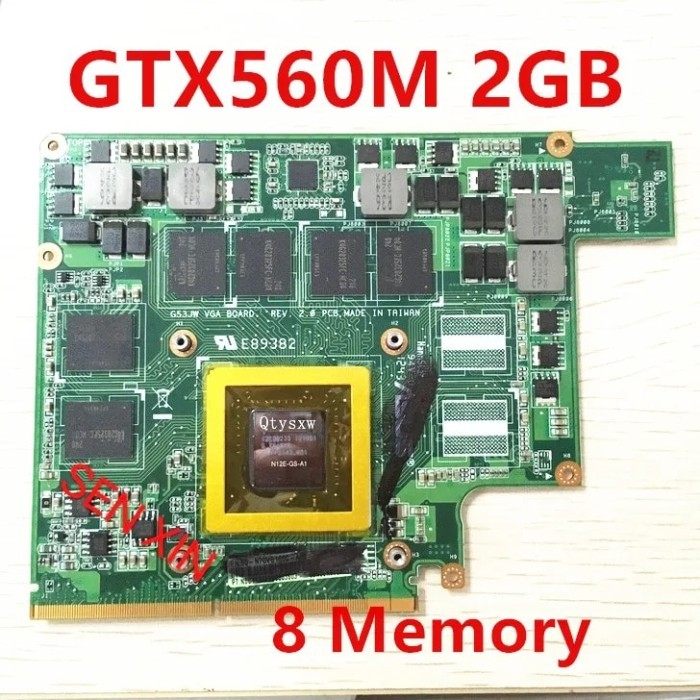 Free shipping Mxmiii VGA video video card GTX 560m GTX560M card