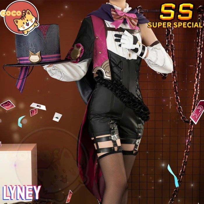 Game Genshin Impact Lyney Cosplay Lyney Cosplay Costume Genshin