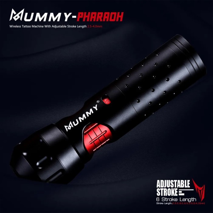 Mummy Pharaoh Wireless Tattoo Machine With Adjustable Stroke Length