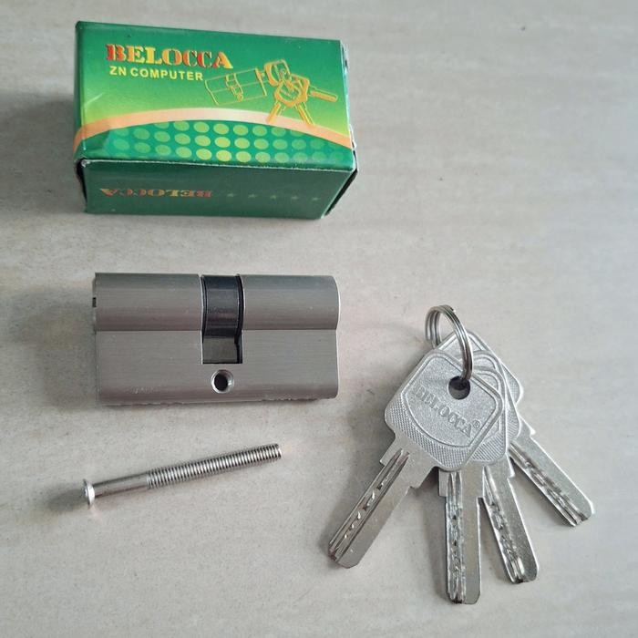 Fixco- BELOCCA Silinder anak kunci pintu Komputer KUNINGAN