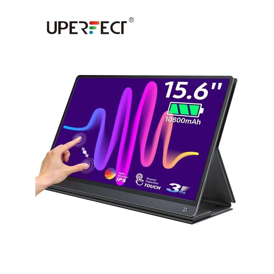 UPERFECT 120Hz Portable Monitor 15.6” Touchscreen With Battery