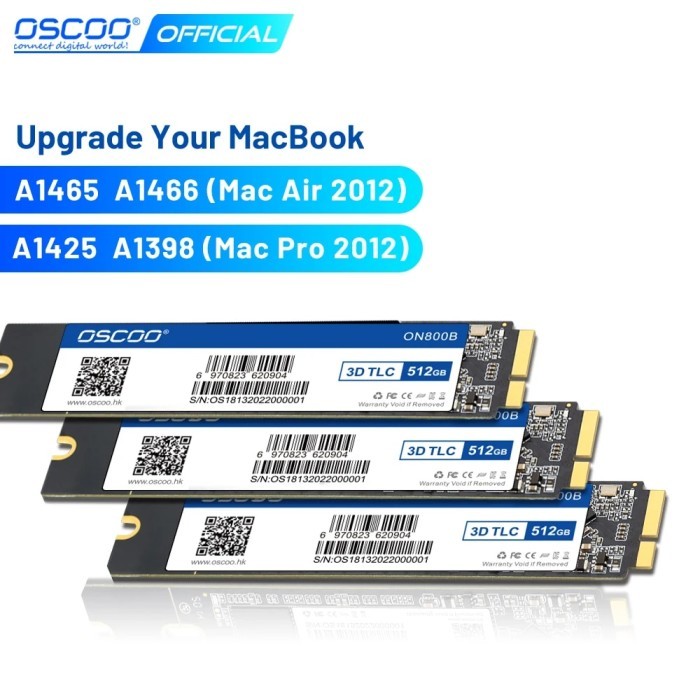 SSD 256gb upgrade capacity 1tb SSD for 2012 Air A1465 A1465 Pro A1398