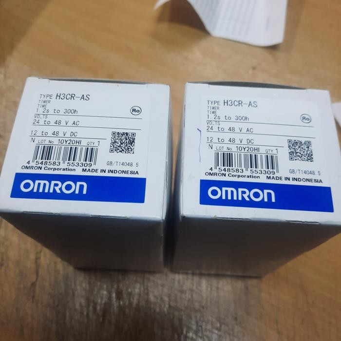 OMRON H3CR-AS TIMER OMRON 24 TO 48 V AC 12 TO 48 V DC