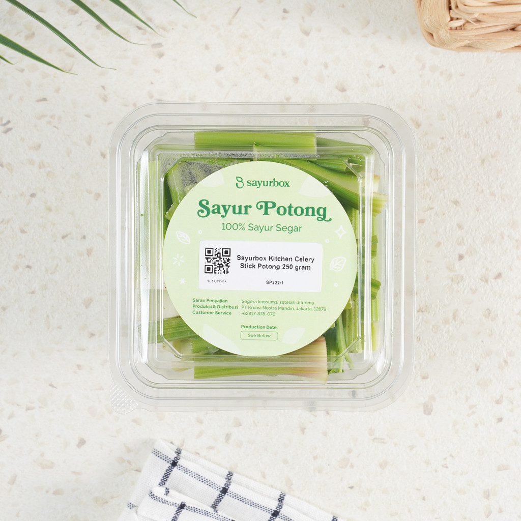 

Sayurbox Kitchen Celery Stick Potong 250 gram