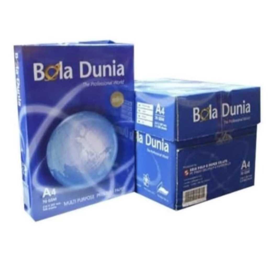 

kertas hvs a4 70gram copy paper/sidu/bola dunia 1dus