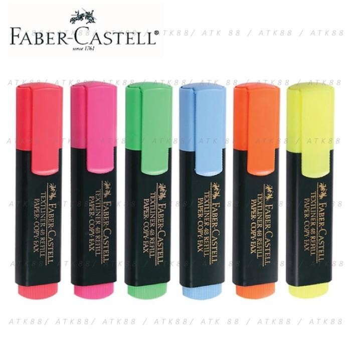 

Ready JT Highlighter Warna Textliner 48 Faber Castell Fluorescent Colours