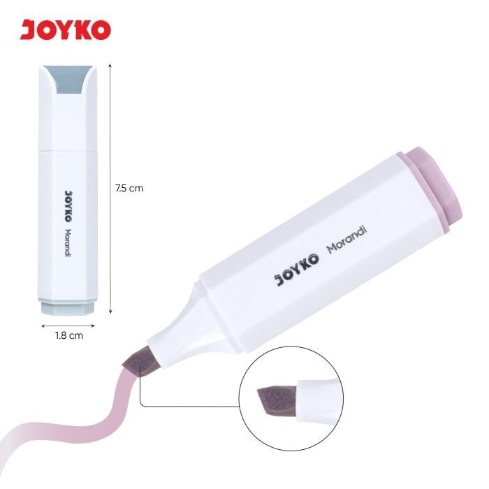 

Ready JT JOYKO Penanda Berwarna Highlighter HL-87A & 87B 6 Warna Morandi