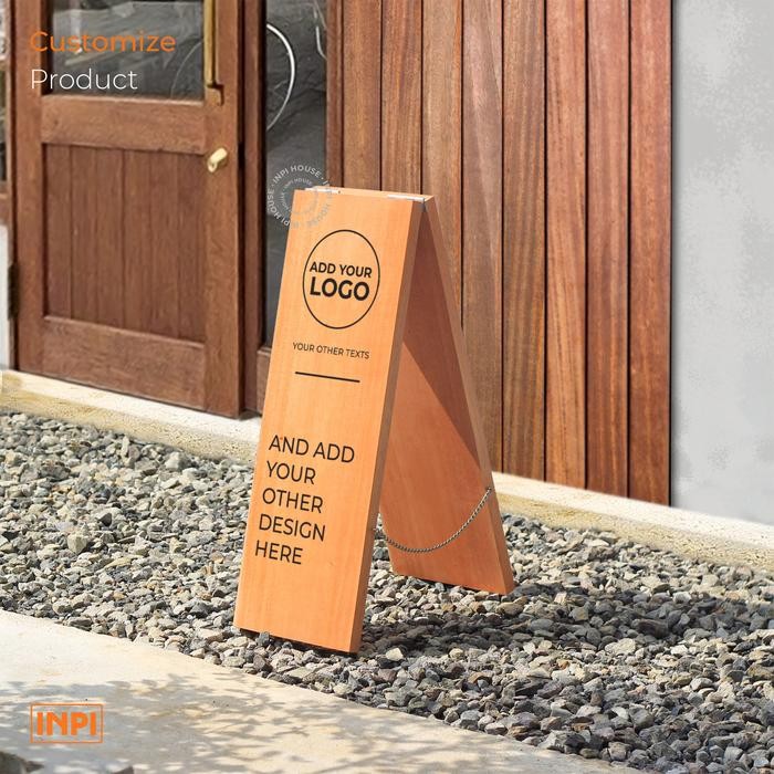 

Ready JT Custom Design Papan Sign Cafe Toko Kayu Mahoni - INPI House