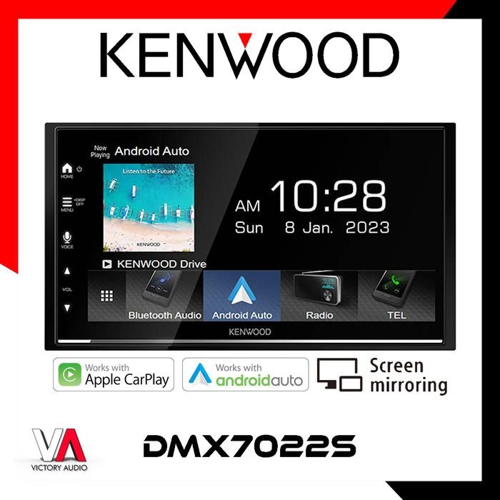 Head Unit Double Din KENWOOD DMX7022S BT Apple Carplay Android Auto TERLARIS
