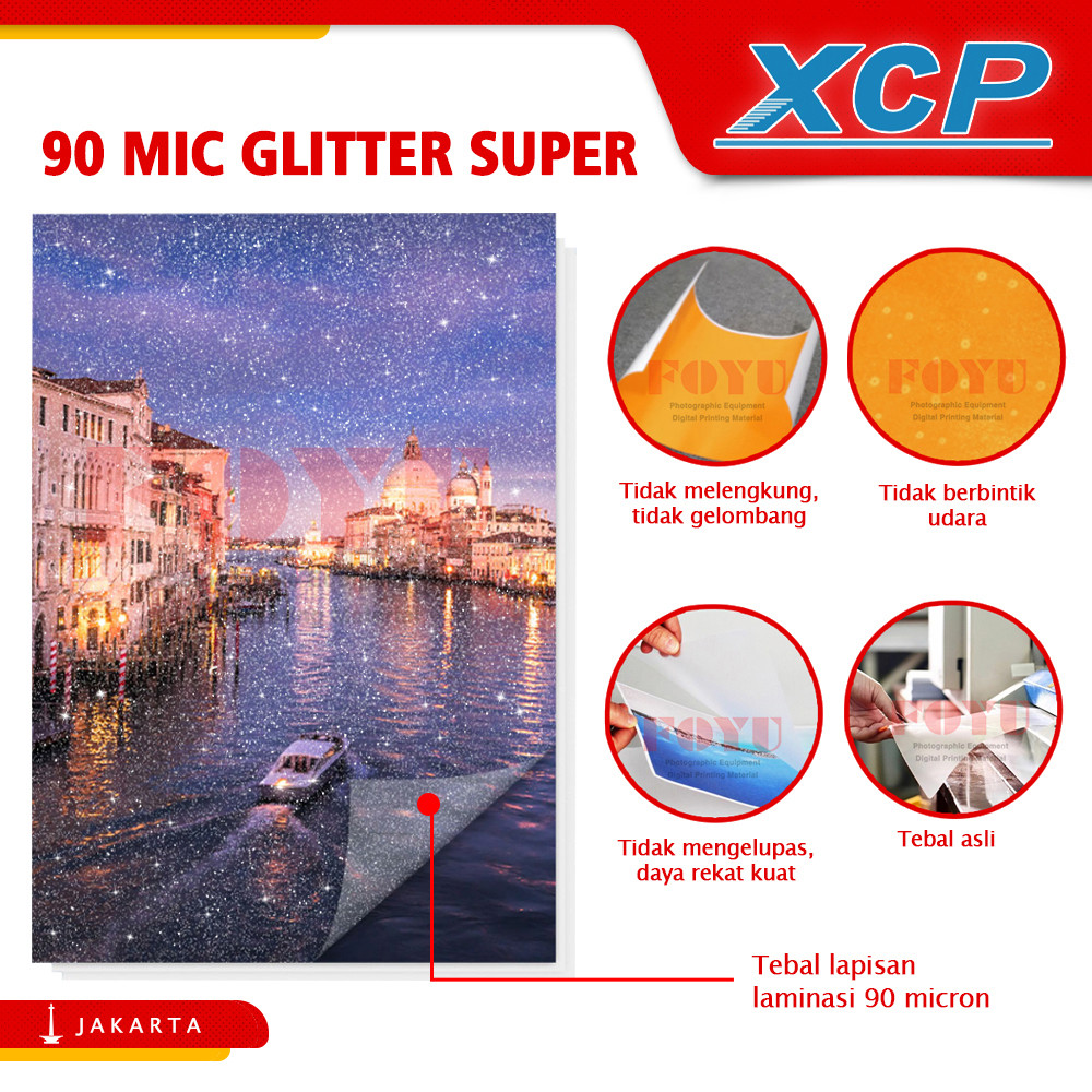 

Plastik Laminasi Laminating Film Hot Panas CPP XRoll Gulungan Album Paper Printing Undangan ID Nama