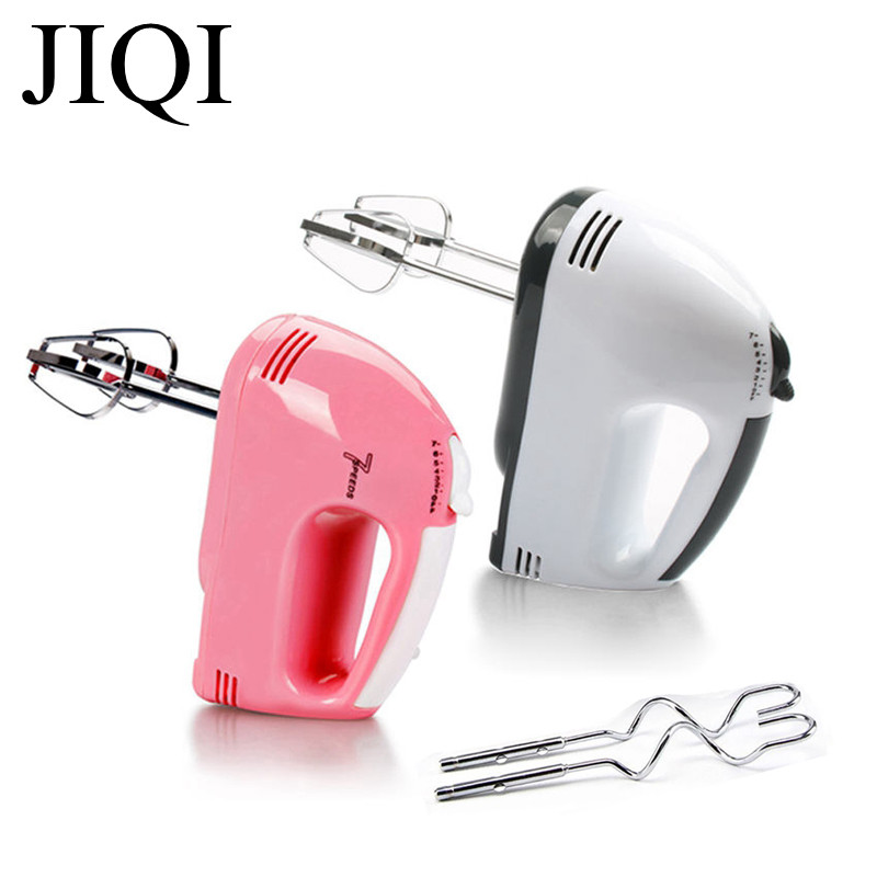 JIQI 220V 110V Handheld Electric Food Blender Household Egg Whisk Material Mixer Mini Cream Mayonnai