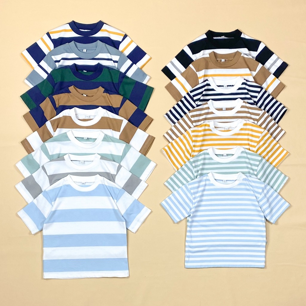 Kidoremi Oversize Stripe T-Shirt Anak