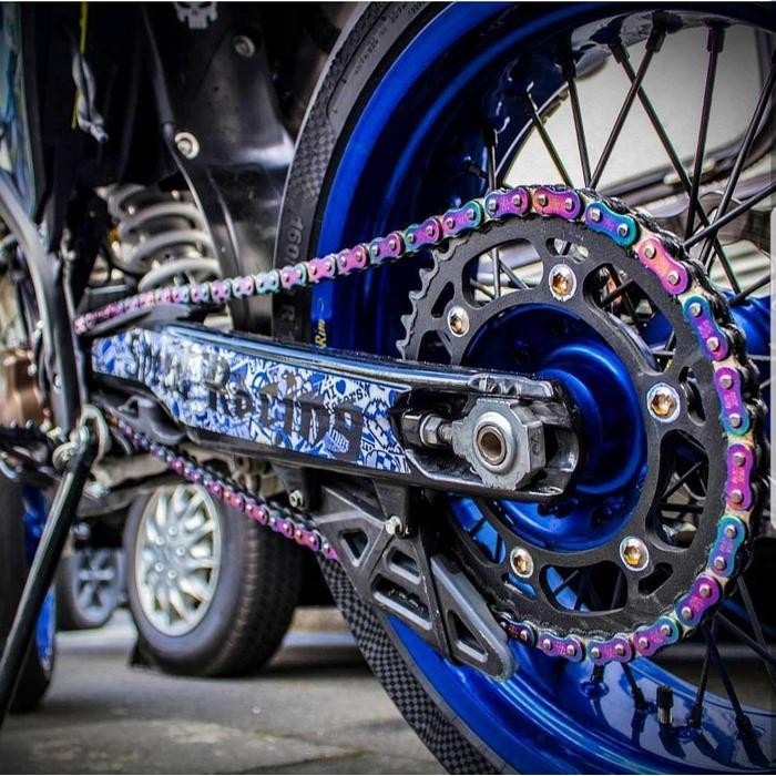 RANTAI DFT TWOTONE RAINBOW 415 130L BERKUALITAS