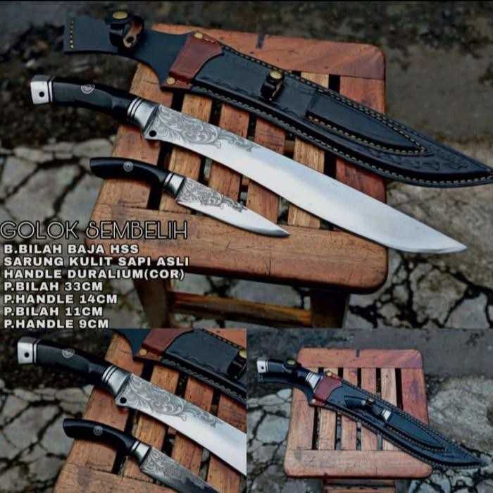 PREMIUM Golok Sembelih Set 30 cm Duralium Exclusive