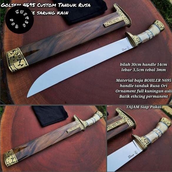 PREMIUM GOLSEM BOHLER N695 CUSTOM PREMIUM, PISAU SEMBELIH BOHLER, SUPER TAJAMM