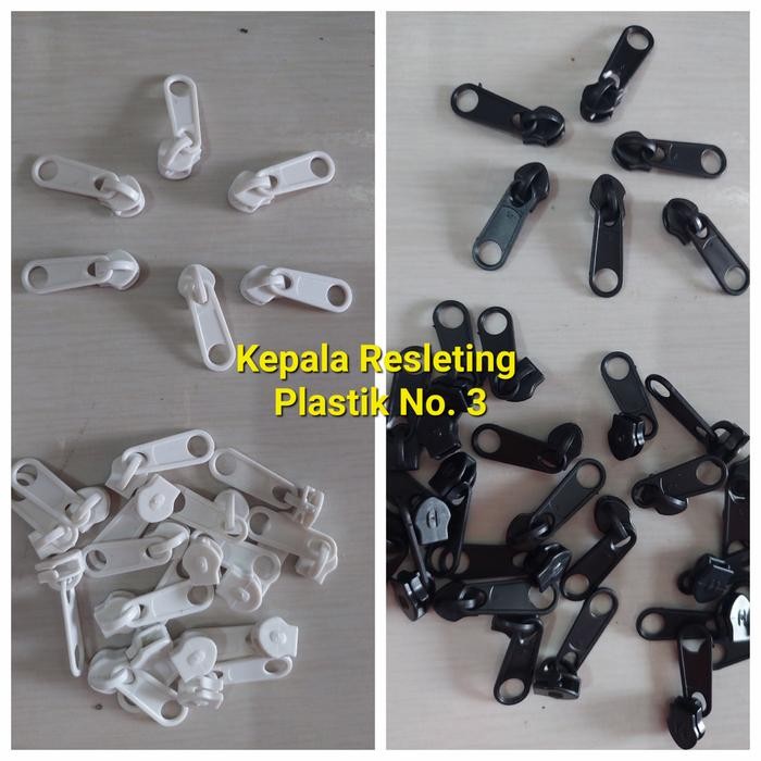PREMIUM Kepala Resleting Plastik No. 3