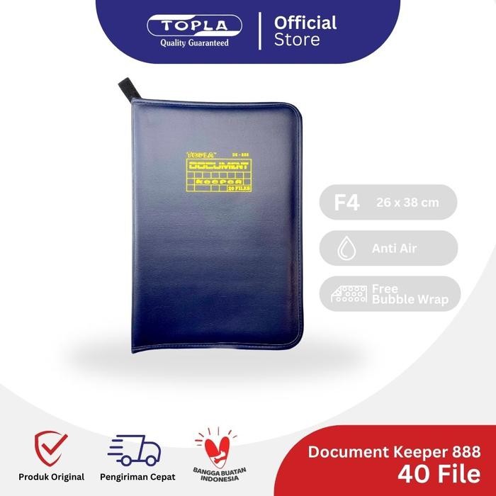 PREMIUM Topla Dokumen Keeper isi 40 File Map Dokumen Resleting Folio Map Ijazah Biru Hijau Hitam