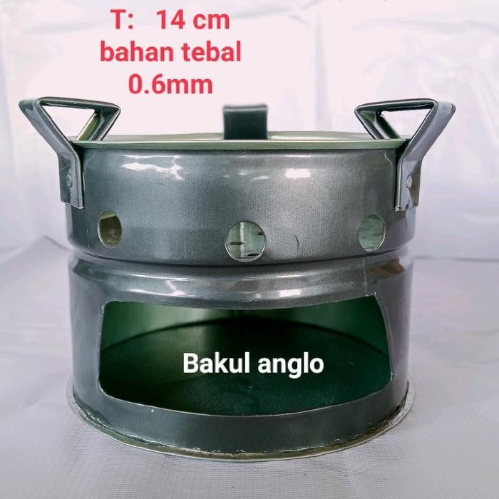 PREMIUM Anglo Arang kecil/Tungku tebal 0,6mm