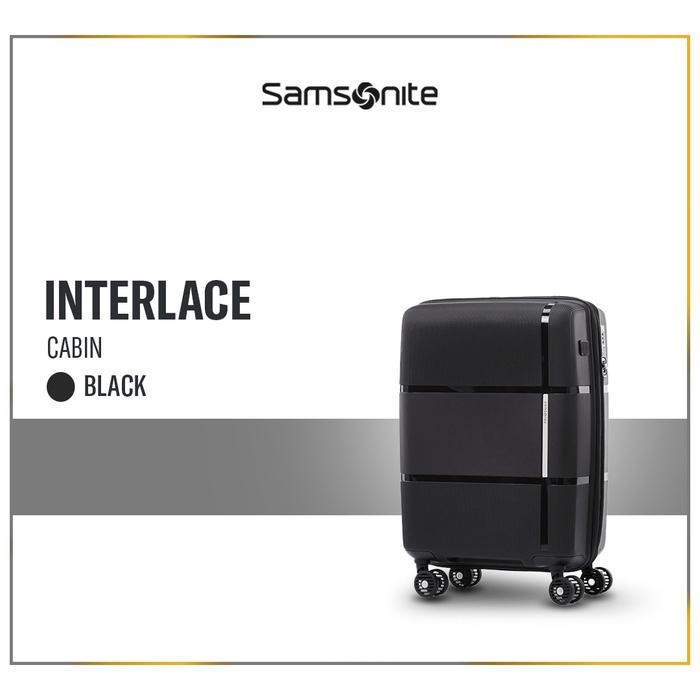 Samsonite Koper Hardcase Interlace Cabin 20 inch Exp V2 - Black