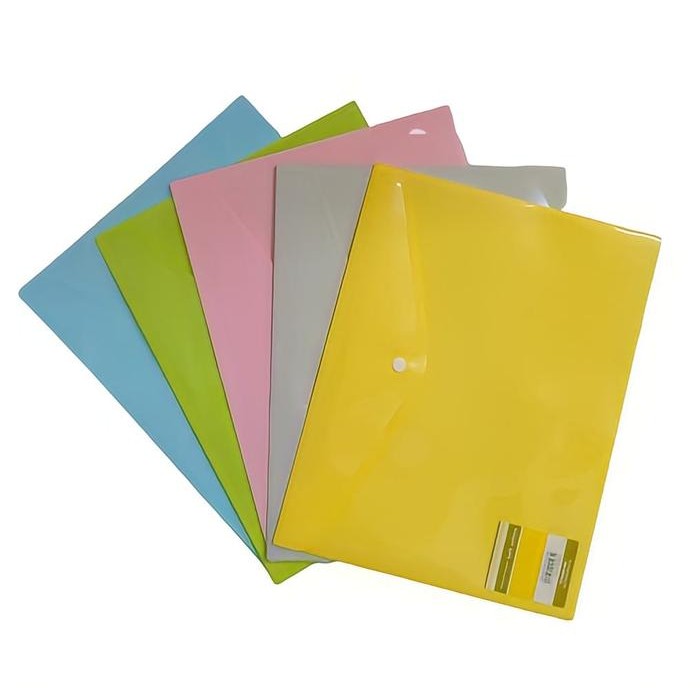 PREMIUM MAP KANCING DOKUMEN PLASTIK A4 TEBAL KINGJIM 744 FILE FOLDER