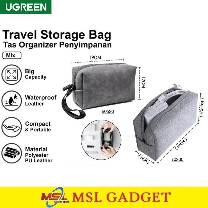 UGREEN Travel Case Organizer Storage Bag Pouch Tas HDD Universal