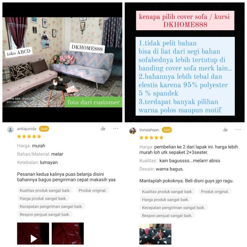 sarung sofa bed motif / cover sofa bed motif / sofa bed cover