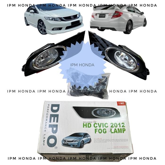 Fog Lamp Foglamp Light Lampu Kabut Honda Civic Fb Fb2 2012-2015