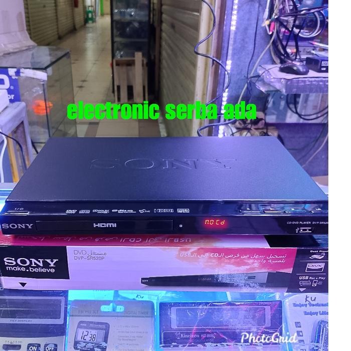 DVD PLAYER SONY DVD DVP -SR .520P DVD FULL HDMI DVD VCD CD MP3 MP4 MP5 DVCD DIVX USB USB MOVIE