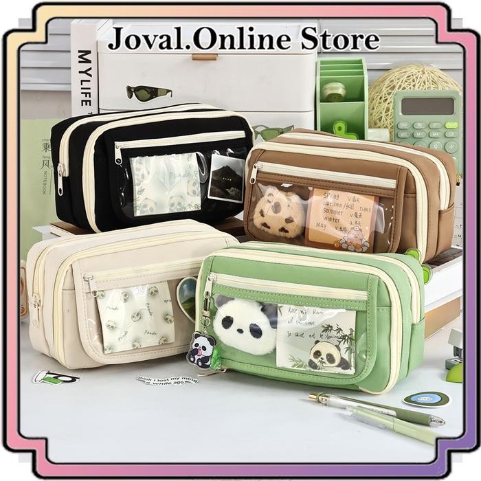 

Ready JT TEMPAT PENSIL KOREA MULTI SEKAT UKURAN JUMBO