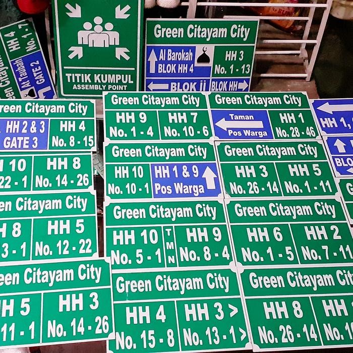 

Ready JT plang nama jalan full reflective