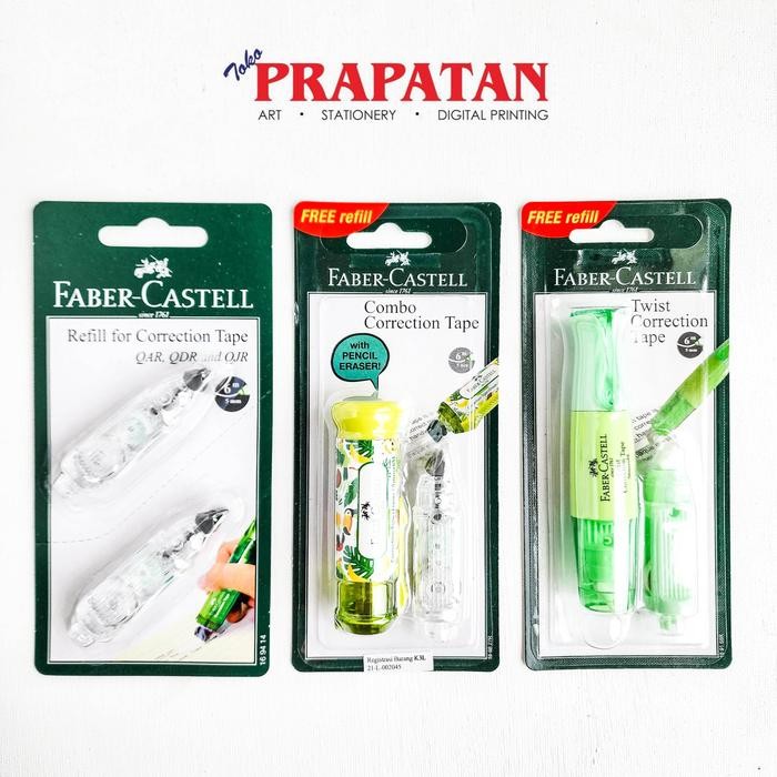 

Ready JT Faber Castell Chameleon Correction Tape / Tip Ex Kertas Faber Castell