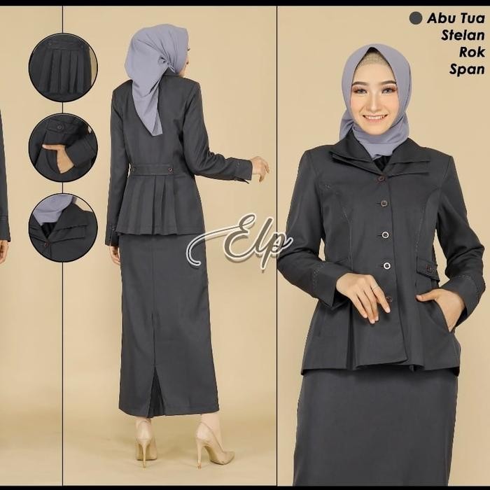 ASLI blazer baju abu seragam dinas guru abu seragam dinas pemda READY STOCK