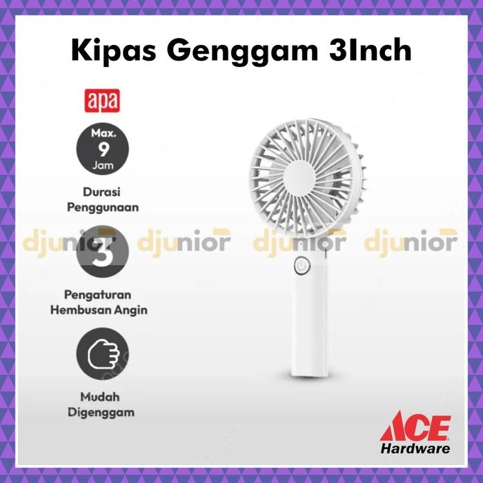 APA - KIPAS ANGIN MINI PORTABLE / RECHARGEABLE MINI FAN / ACE HARDWARE