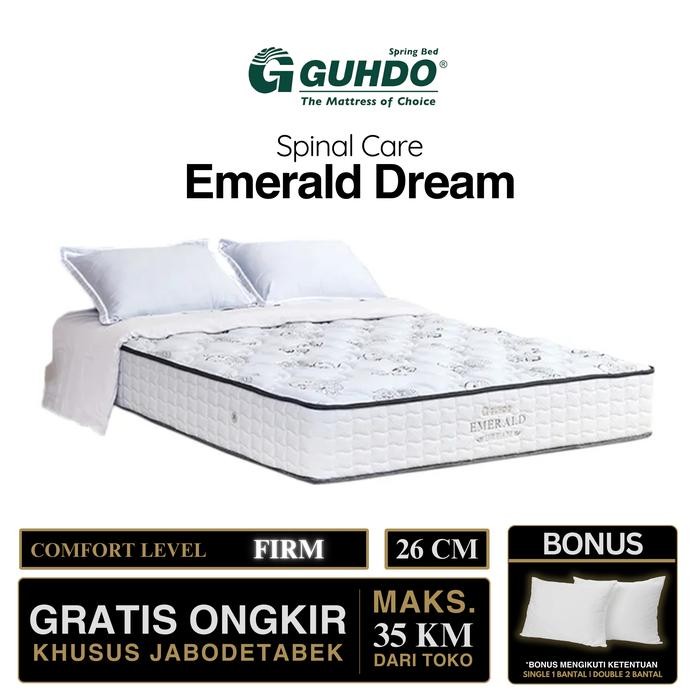 Kasur Springbed Guhdo Emerald Dream Firm Spinal Spring Orthopedic 90x200 100x200 120x200 140x200