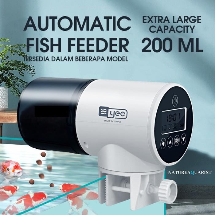 Pawretty- Auto Fish Food Automatic Fish Feeder YEE Pemberi Makan Ikan Otomatis