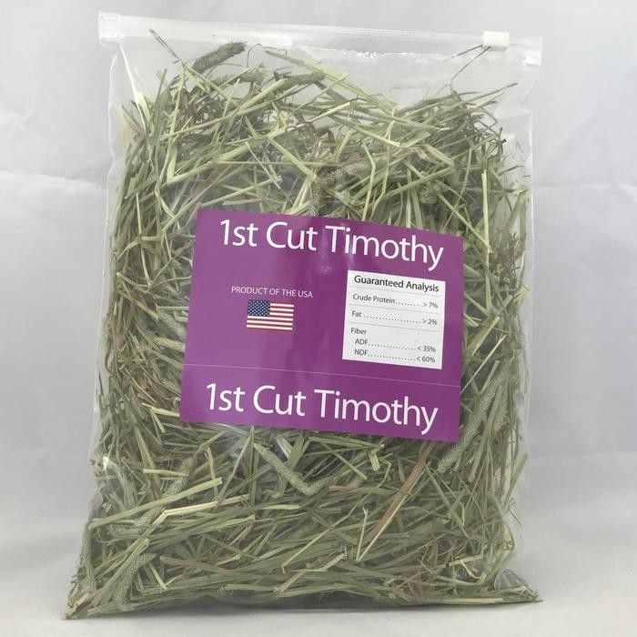 Pawretty- Makanan Kelinci Timothy Hay 1st cut brand Rabbit Hole Hay repack 500gr