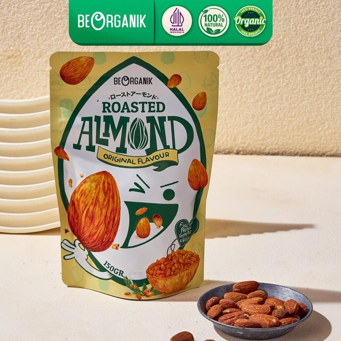 

Beorganik Roasted Almond Original Flavour - Almond Panggang Coated Cemilan Sehat