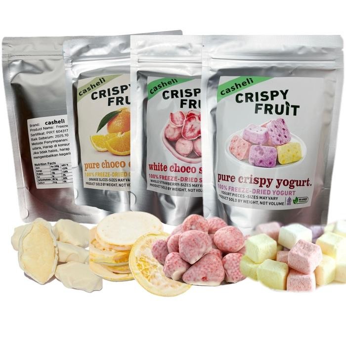

Casheli 200G Bundle Of 4 Crispy Freeze-Dried Chocolate Coated Orange 50G+Chocolate Coated Apple 50G+