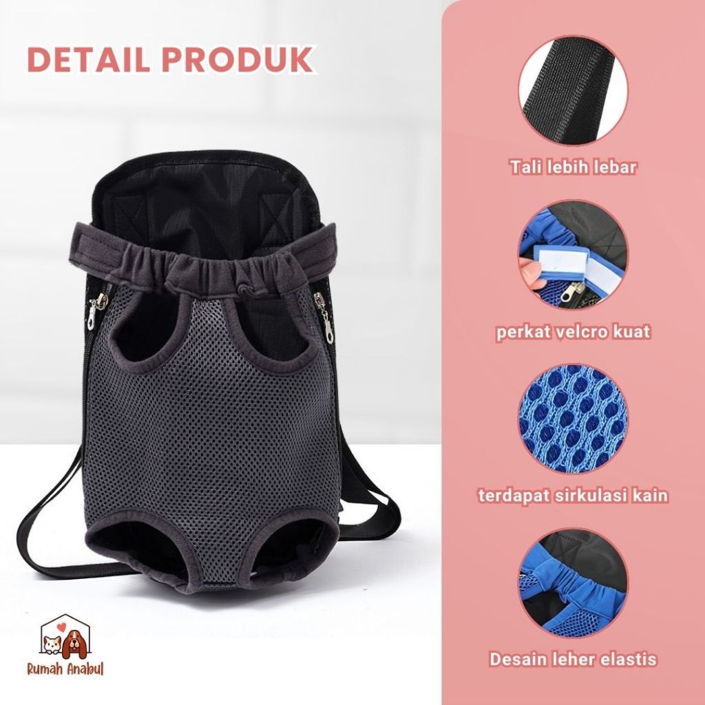 Tas Travelling Gendongan Kucing Gendongan Anjing - Tas Ransel Travelling - Gendongan Anjing Kucing -