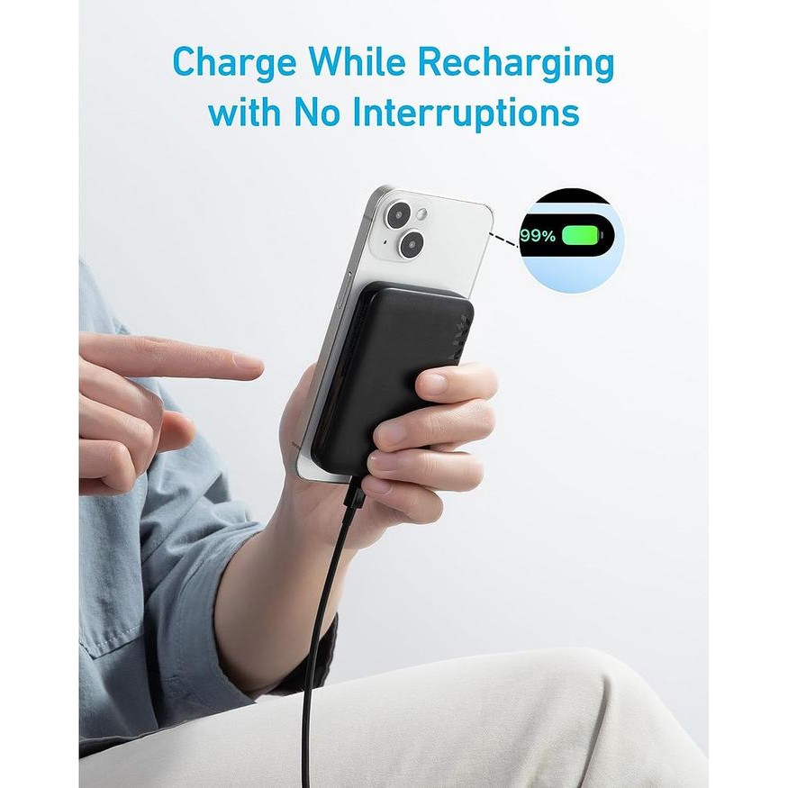 Anker Powerbank 321 MagGo Powercore Magnetic 5k A1616