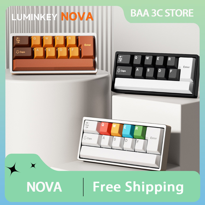 Luminkey Nova Customized Mechanical Keyboard Kit Aluminum Alloy Mini Multifunction Keyboard 12Keys