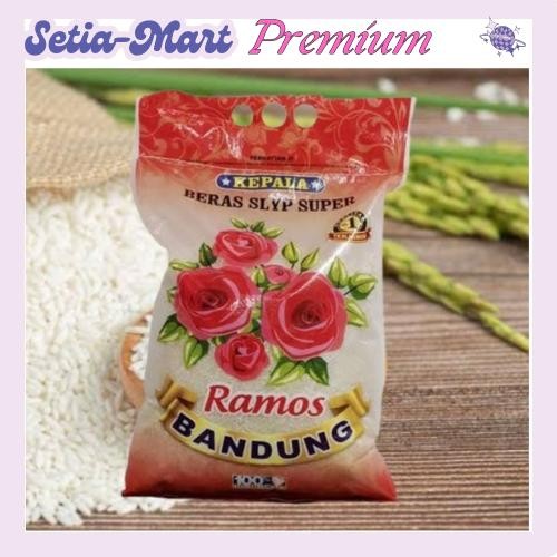 

Terlaris- Beras Premium Ramos Bandung Super Kemasan 5Kg - 5 Liter Putih Wangi Pulen