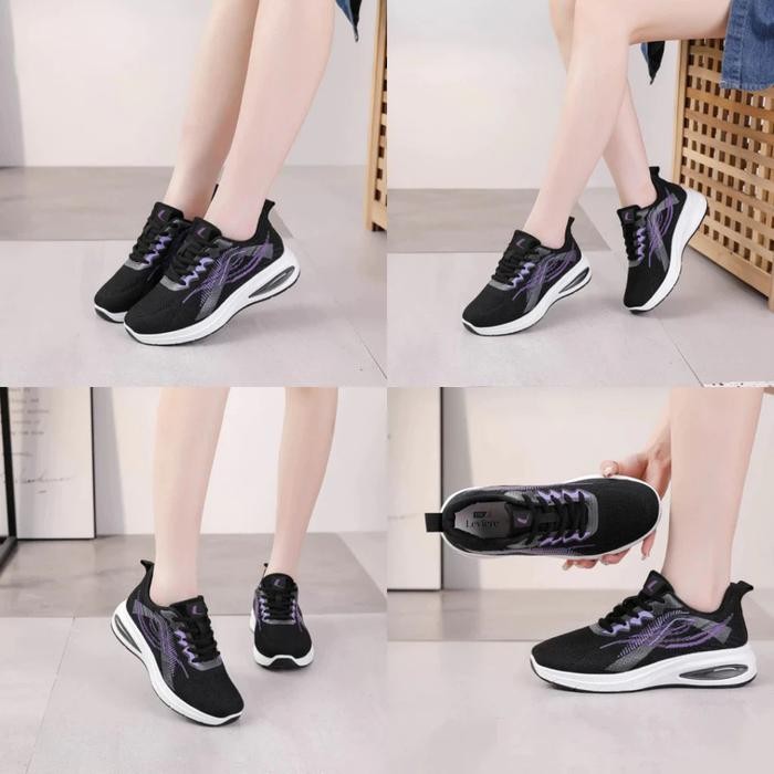 Lvr Free Box Sepatu Sneakers Wanita Sport Shoes Trendy Premium Original Lv0677