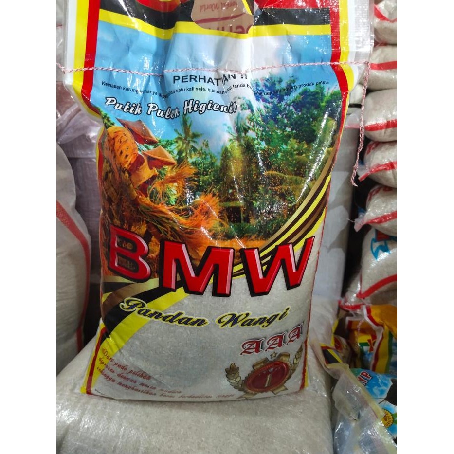 

Terlaris- Beras Pandan Wangi Bmw Super 5Kg Original Bulat Bulat