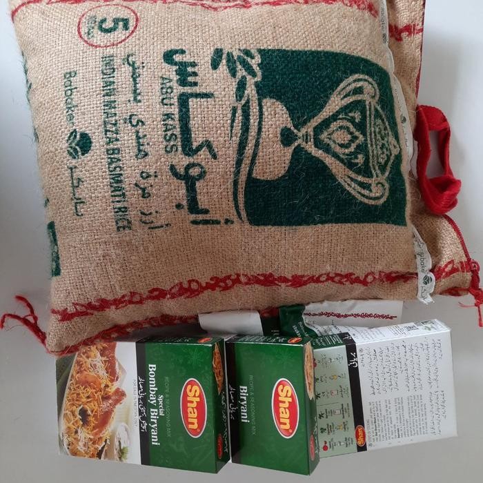 

Terlaris- Packet Beras Basmati Abukas 1Kg Beras Abukas Plus 1Pcs Bumbu Beryani